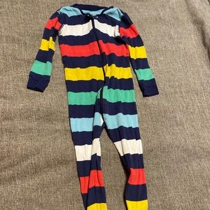 Primary 100% organic cotton footed pajamas